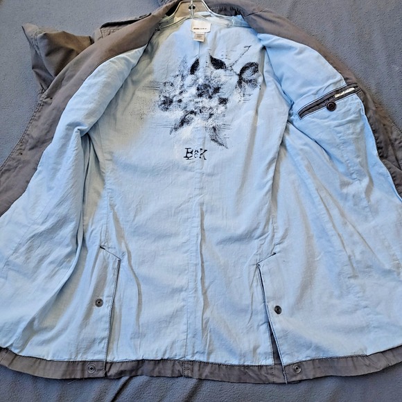 Diesel Women's Safari‎ Military Green Jacket Size Large Chest Flap Pockets - Picture 15 of 16